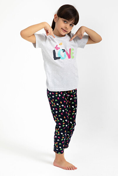 Rolypoly طقم بيجامة رمادي بناتي