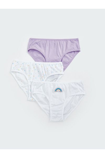 LC Waikiki Σετ 3 εμπριμέ εσώρουχα για κορίτσια