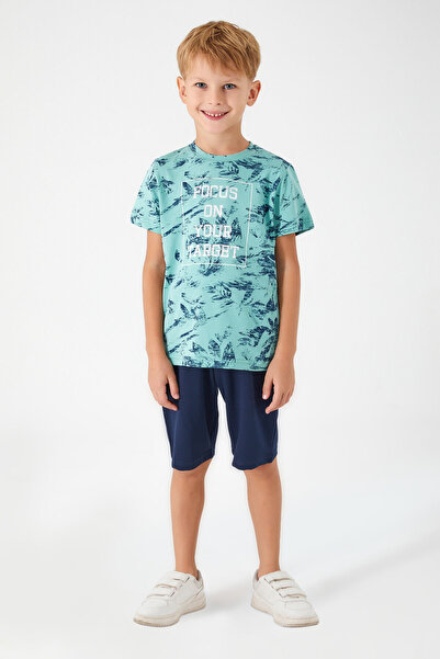 Arnetta Boy's Blue Bermuda Suit