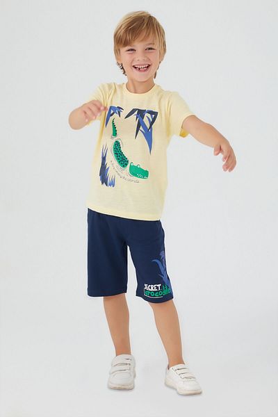 Rolypoly Boy's Yellow Bermuda Suit