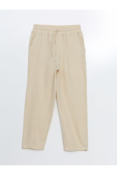 LC Waikiki Pantaloni de damă cu picioare largi și talie elastică