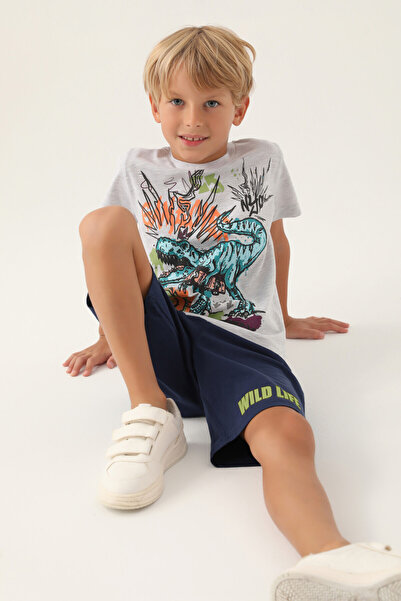 Rolypoly Boy's Gray Bermuda Suit