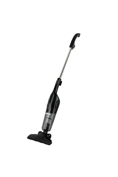 Geepas مكنسة كهربائية يدوية وعصوية - تصميم 2 في 1، سعة غبار 1.2 لتر / ضمان لمدة عامين، أسود