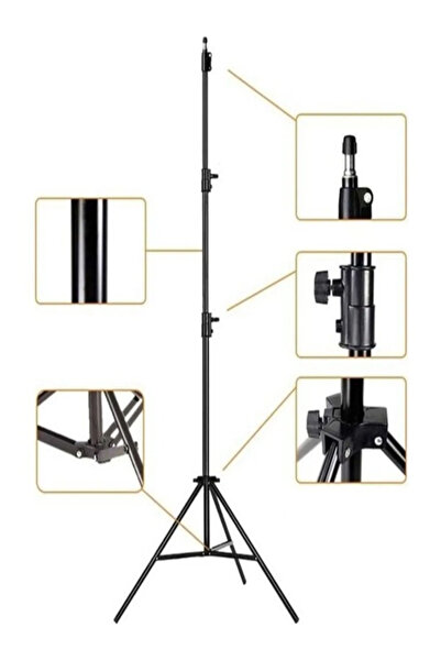 WOTOBE Taşınabilir Projeksiyon Cihazları ve Selfie Kullanım için Üç Ayaklı Tripod 2.10 Metre