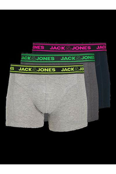 Jack & Jones Jacethan Solid Trunks 3 Pack Sn Σκούρο Γκρι12260072