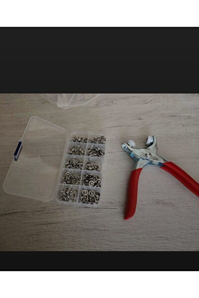 NEWSTORE HOME 9.5 Mm 50takım Metal Çıt Çıt, El Pensesi, Set-saklama Kutusu ,gömlek Ve Bebe Çıtçıt Montaj Seti