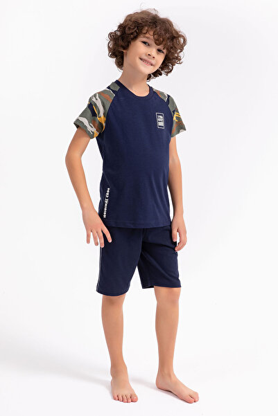 Rolypoly Infnty Navy Blue Boy's Bermuda Suit