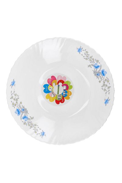 ROYALFORD Opal Ware Romantic Soup Plate, 9.5 Inch