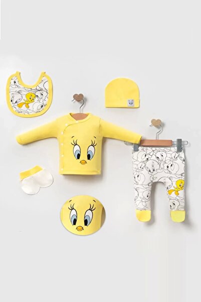 BabyBird مجموعة ملابس خروج المستشفى للرضع الجدد المكونة من 5 قطع بنمط الفرخ م...