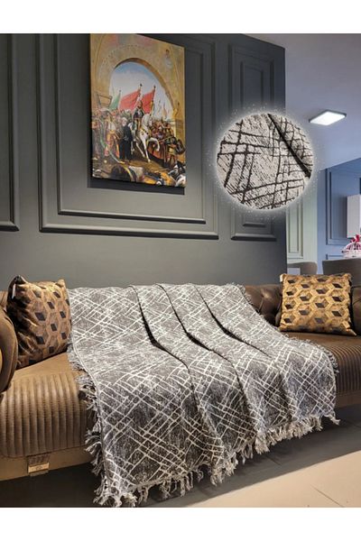 Rell Home طقم غطاء أريكة منسوج مقاس 170 × 220 سم - مزدوج
