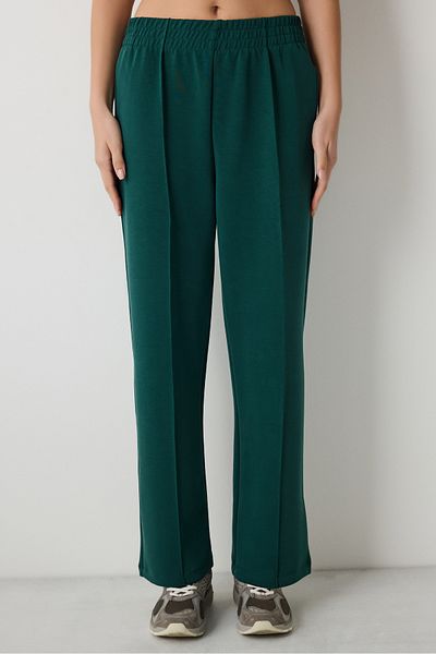 Penti Modal Straight Dark Green Trousers