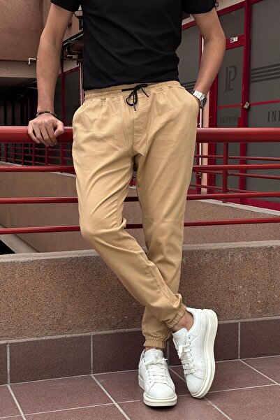 inpool Ανδρικό, Ελαστική μέση και πόδι, Ευέλικτο ύφασμα, παντελόνι Jogger