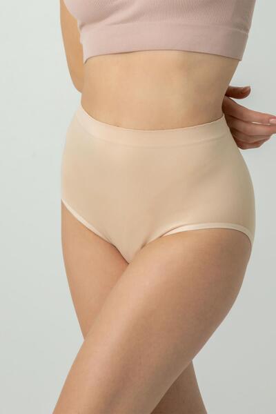 Miorre Dikişsiz Yüksek Bel Nefes Alan Terletmeyen Rahat Kalıp Kadın Slip Külot