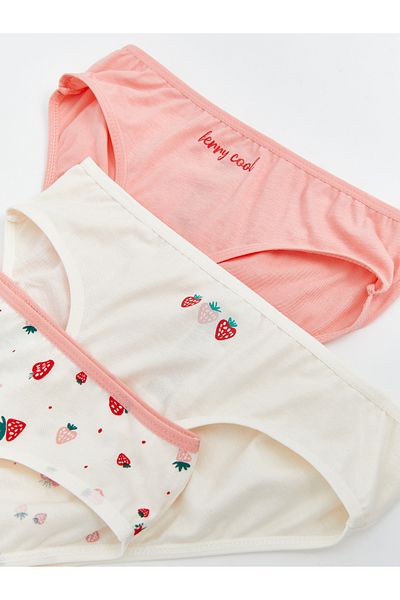 LC Waikiki Set mit 3 bedruckten Höschen für Mädchen