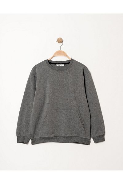 VALERY Hanorac unisex oversize afumat cu buzunar cangur