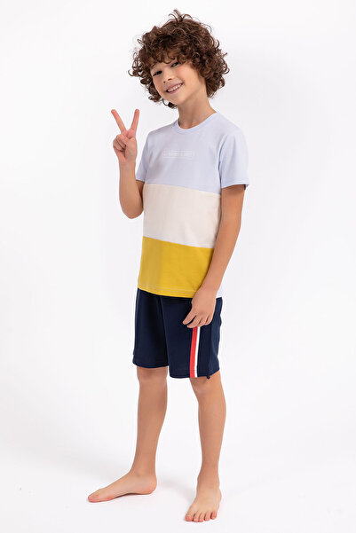 Arnetta Sky Blue Bermuda Suit for Boy - All You Need Is Family