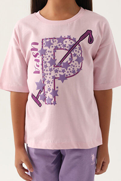 U.S. Polo Assn. U.S. Polo Assn Girls' Pink Capri Set