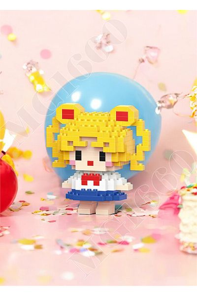 Bricks Moon Warrior Sailor Moon 3D Jigsaw Puzzle