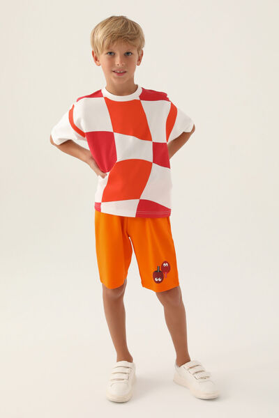 Rolypoly Costum Bermuda portocaliu pentru băiat