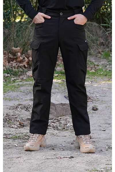Wolftrap Tactical Παντελόνι Softshell Tactical 1062 Μαύρο με 8 τσέπες Αδιάβροχο και αντιανεμικό παντελόνι