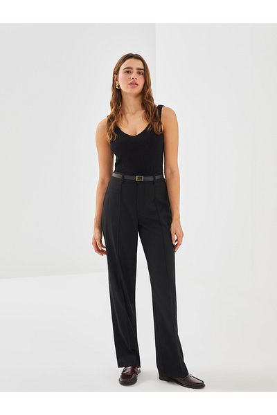 LC Waikiki Γυναικείο παντελόνι Skinny Fit με φαρδύ πόδι