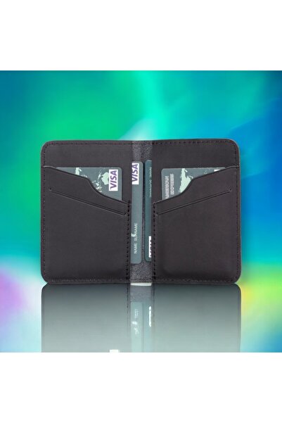 PLM Enrico Slim Deri Kartlık G1 Mat Siyah