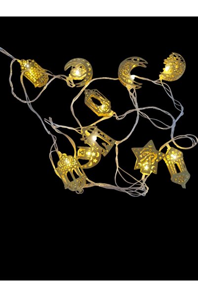 ARD 10'lu Şerit Karışık Led Işık Dekoratif Ramazan Süsü (2 mt)(fişl-7)