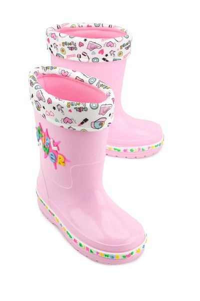 GEZER 00678 Girl's Thermal Lined Water Rainproof Boots