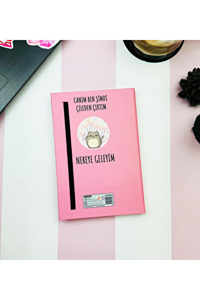 hediyeofisi I'M Out of the Hasp V2 Design Elastic Notebook