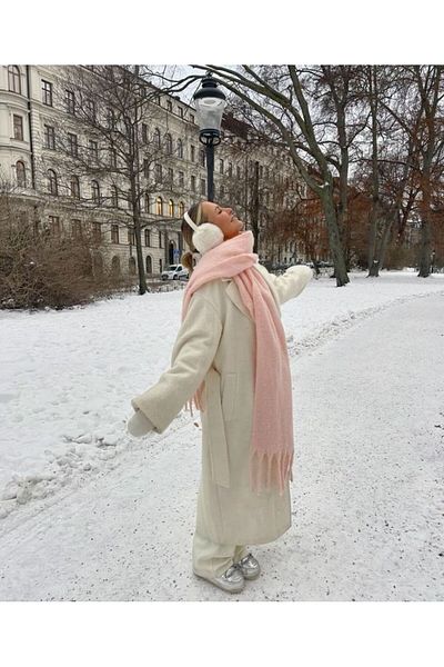 Goldmine Unisex Puffy ελαφρύ κασκόλ