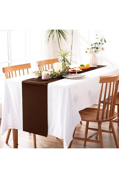 EVYA 40x140 cm Γυαλιστερό 100% Satin Runner - Special Day Presentation, Αδιάβροχο American Service