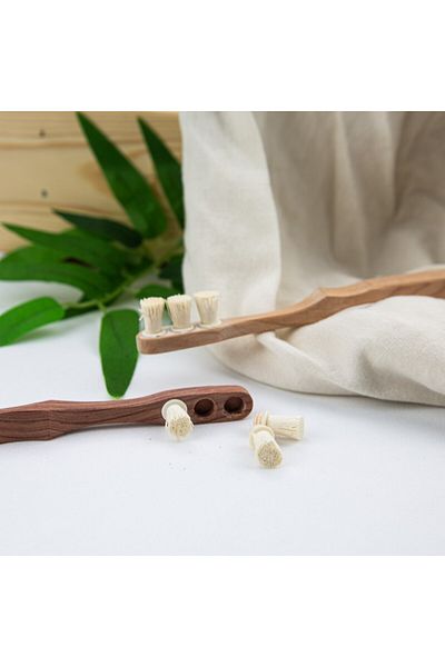 Toothwak Miswak Headed Toothbrush 3 Spare Heads