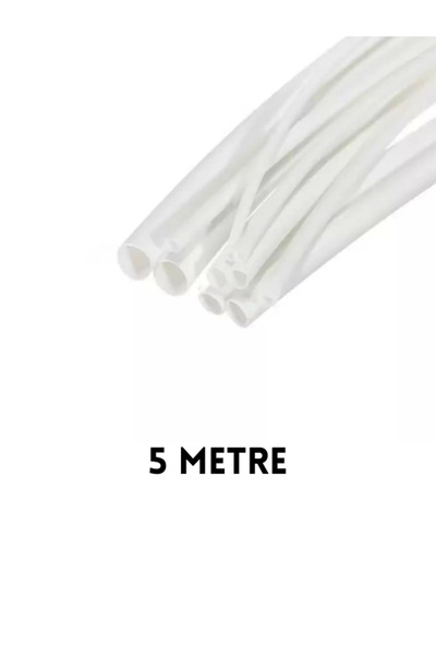 Gwest 5MM Şeffaf Isıyla Daralan Makaron 5 Metre