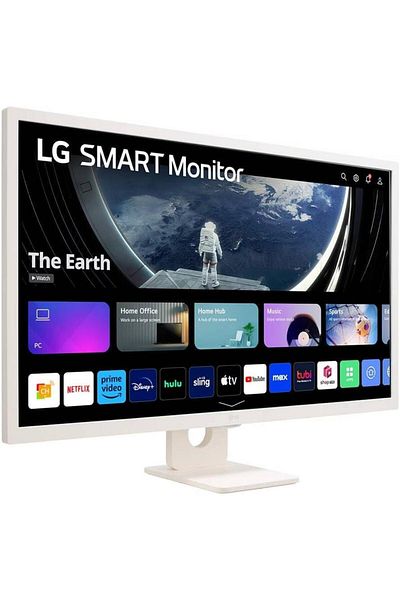 LG شاشة 32SR50F الذكية FHD IPS مقاس 32 بوصة، webOS 23، HDR10، بيضاء