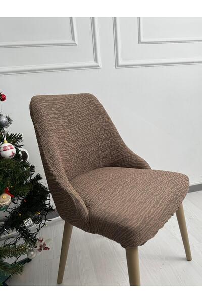 Defne Home JAKAR SANDALYE KILIFI Kahverengi