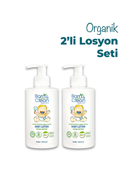 Born and Clean Baby Care Organik Losyon X2 Adet