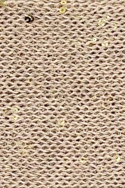 SENSY Milk Coffee Color Shine Sequin Knit Lanyard