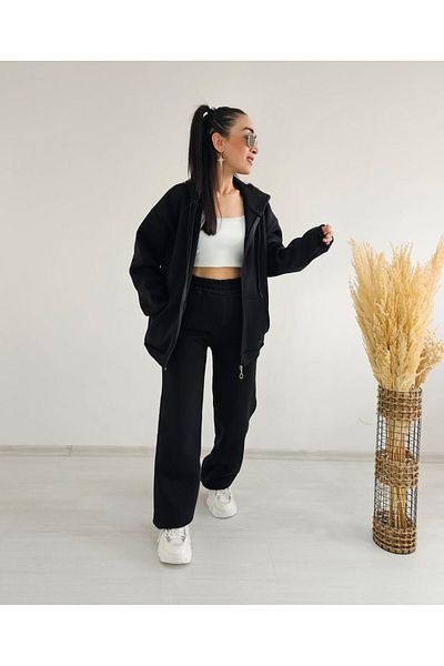 6 butik altı üstü butik Φούτερ Palazzo Pipe Leg 3 Thread Raised