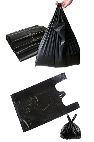 Özkan Ambalaj Temizlik 1 Kilogram 25X35 cm Black Small Size Monopoly Market Bag