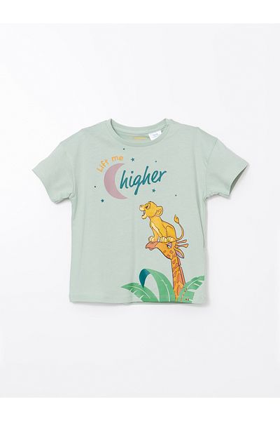 LC Waikiki Lcw Kids Crew Neck Lion King Printed Boys' Pajamas Suit