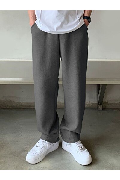 FİTGO Ανδρικό καπνιστό μεγάλο μέγεθος ψηλόμεσο ίσιο παντελόνι