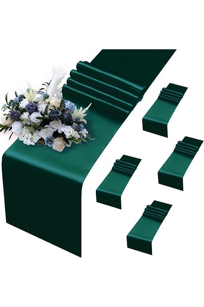 EVYA 40x140 cm Γυαλιστερό 100% Satin Runner - Special Day Presentation, Αδιάβροχο American Service