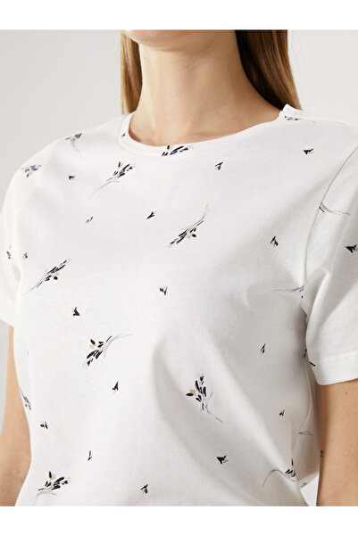 LC Waikiki Dámské tričko se vzorem Crew Neck