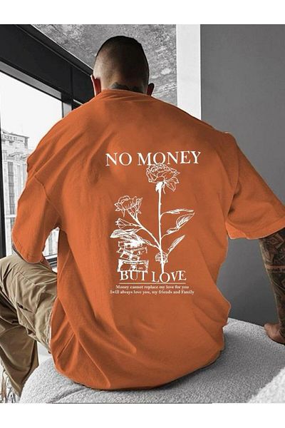 BENROMA 1 προϊόν για αγορές 6 και άνω Δώρο No Money Printed Oversize T-shirt