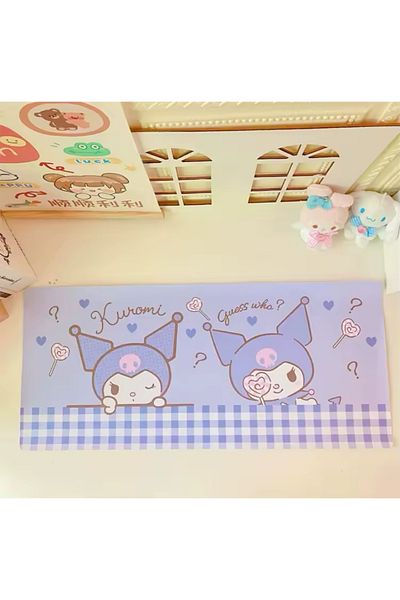 synshop Χαριτωμένο Sanrio Kawaii Kuromi Mouse Επιτραπέζιο Ματ Πληκτρολόγιο Mouse Pad Μεγάλο Mousepad Office Gamer Girl