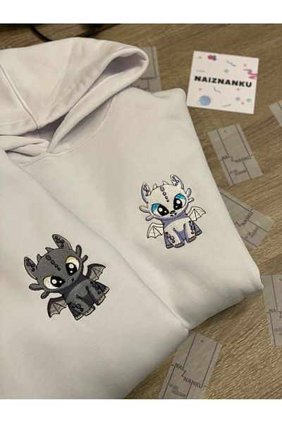 NEW TRENDY COLLECTİON 2 Λευκοί γιακάς ποδηλάτου - Συνδυασμός ζευγαριού με γραφική εκτύπωση