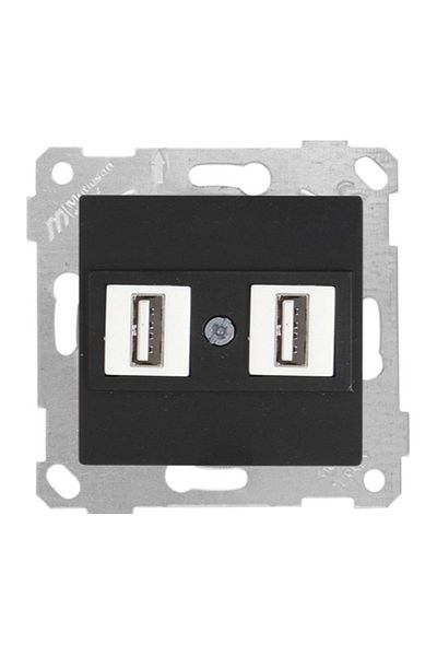 Mutlusan ريتا بلاك ميكانيكي مفتاح البيانات المقبس 2xusb