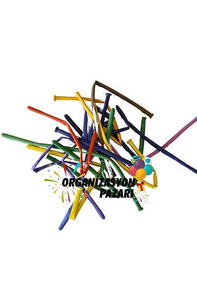 Organizasyon Pazarı Sausage Balloon Colorful 25 pcs