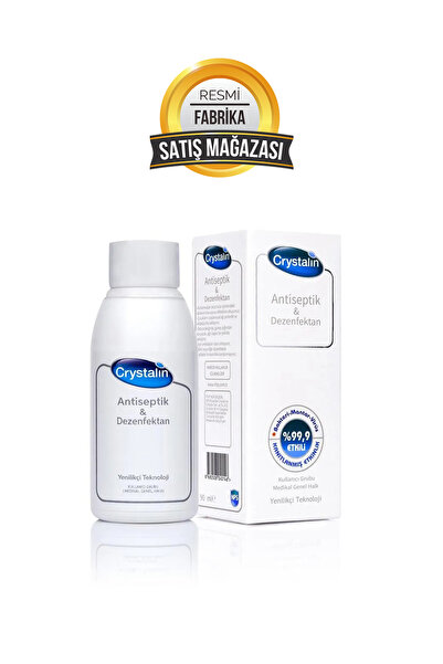 Crystalin İnsan Sağlığı 100ml Antiseptik & Dezenfektan (RESMİ FABRİKA SATIŞ MAĞAZASI)
