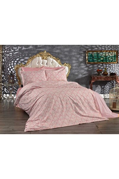 BALA HOME طقم غطاء لحاف من القطن بنمط الحنك المزدوج (ملاءة مرنة)